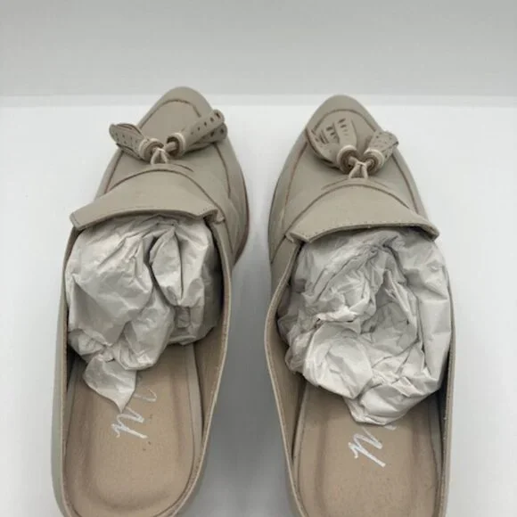 Women’s NWT MATISSE Ivory Leather Mules Shoes from Nordstrom size 7.5 - Picture 3 of 12